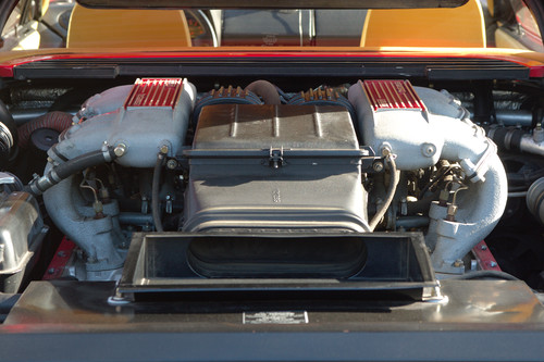 Le moteur de la Ferrari Testarossa