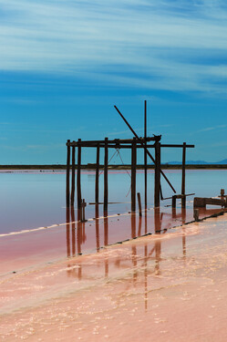 Salt beds in Gruissan (Aude, France) (2)